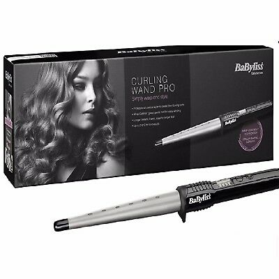 BaByliss Pro 2285CU Conical Ceramic Hair Curling Wand Salon Curler Tong Styler 3030053322856 | eBay