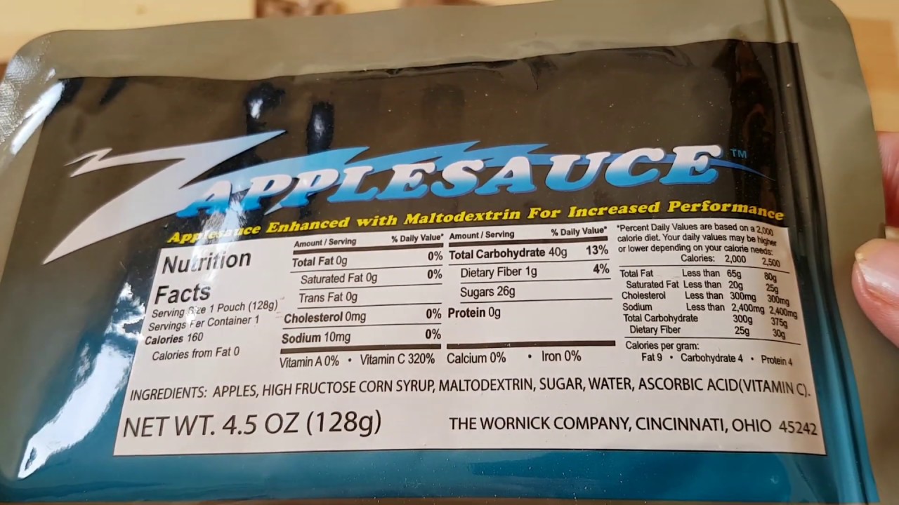 Applesauce Enhanced with Maltodextrin for Increased Performance - YouTube