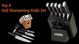 Self sharpening knife set