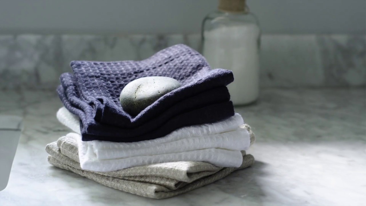 About Waffle Linen Bath Collection - YouTube
