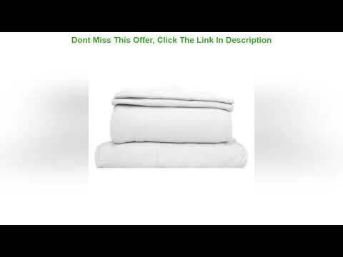 Get Special Price Coyuchi Organic Jersey Sheet Set (Full, Alpine White) - YouTube