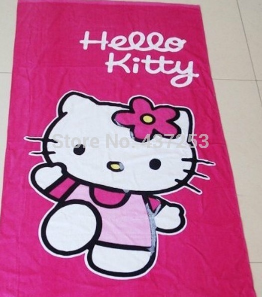 Cotton Bath Towel Brand Four Seasons Hello Kitty Towel Beach Towel Kid Cartoon Thickening Cartoon Ultra Soft|towel yarn|towel factoriestowel kitchen - AliExpress