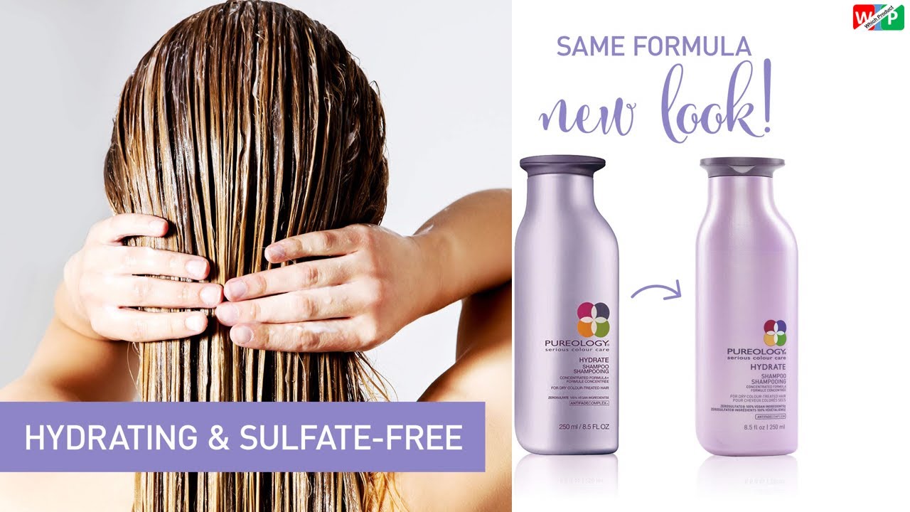 Pureology Hydrate Moisturizing Shampoo | For Medium to Thick Dry, Color Treated Hair | Sulfate-Free - YouTube