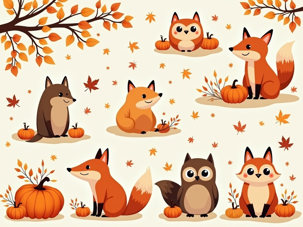 Cozy Autumn Aesthetic: 10+ Whimsical Fall Wallpapers with Cute Animals