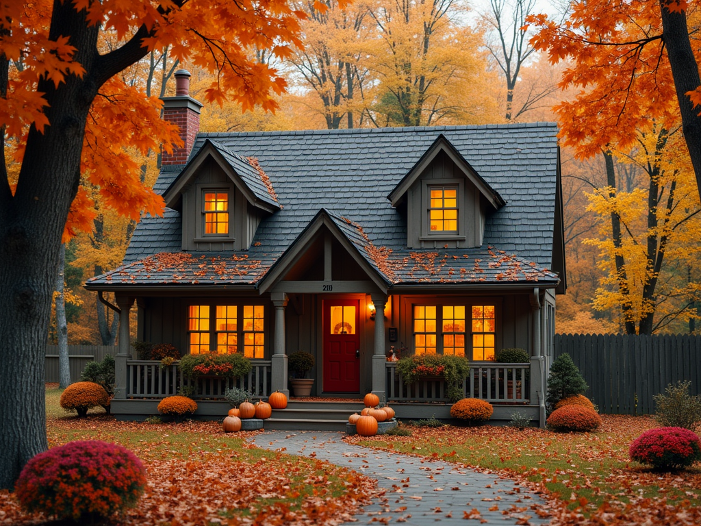 Embrace Autumn: 12 Cozy Cottage Wallpapers