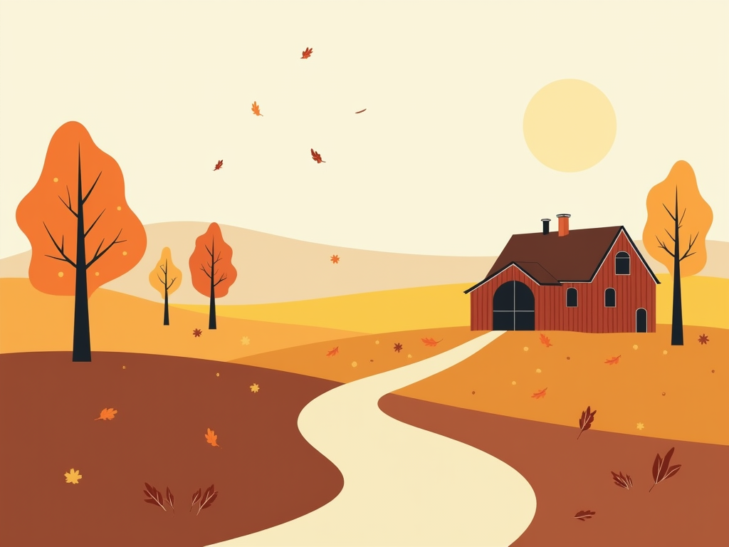 Embrace Minimalism: 10 Charming Fall Wallpapers for Your Space